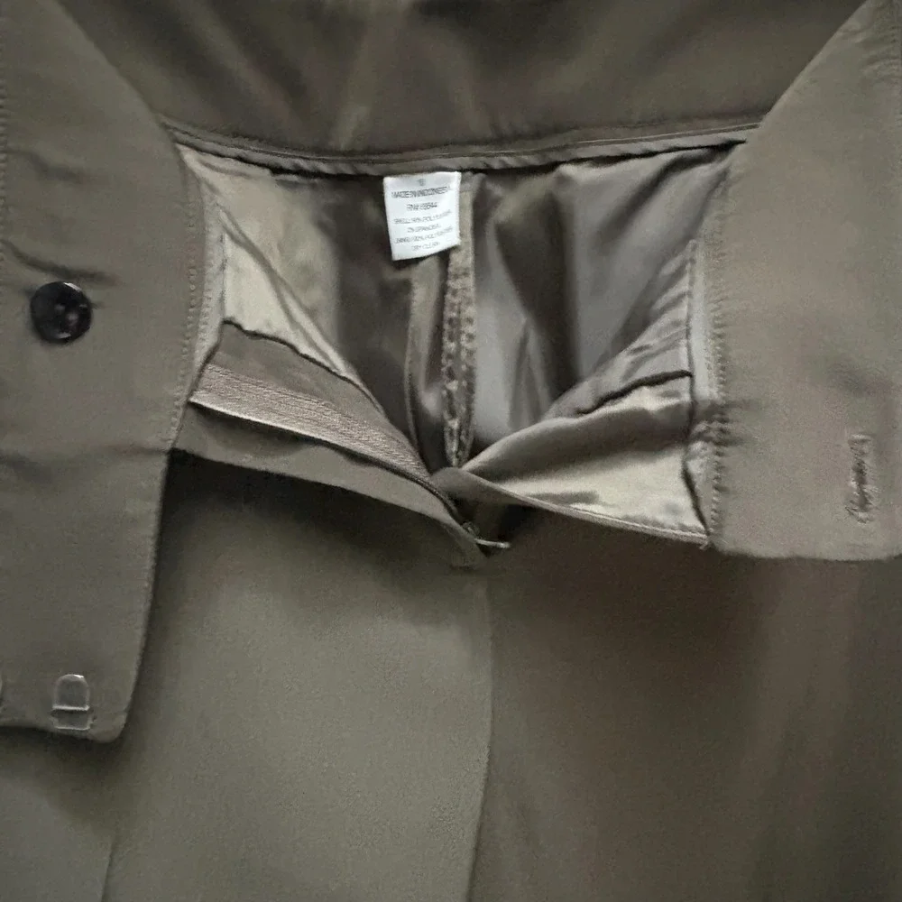 Women's Olive Wide‎ Leg Fully Lined Dress Pants Sz 16 Tall